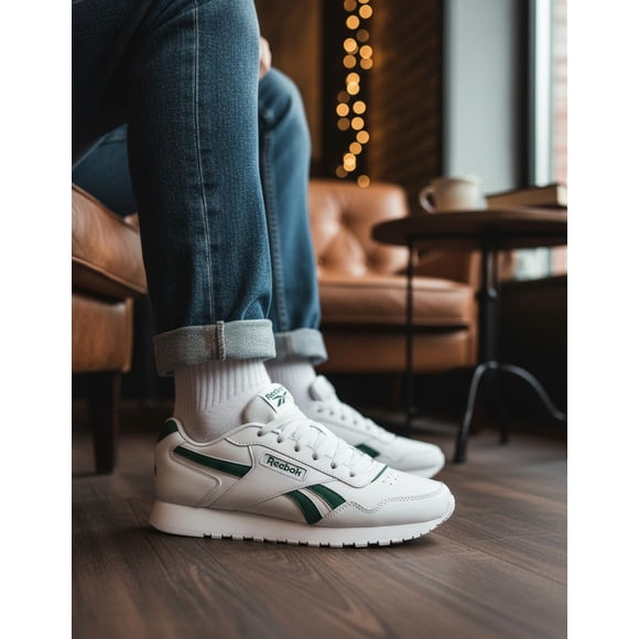 Tenis Reebok Hombre Glide Blanco Casual Green blanco 7,0 MX