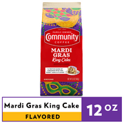Community Coffee Mardi Gras King Cake 12 Ounce Bag