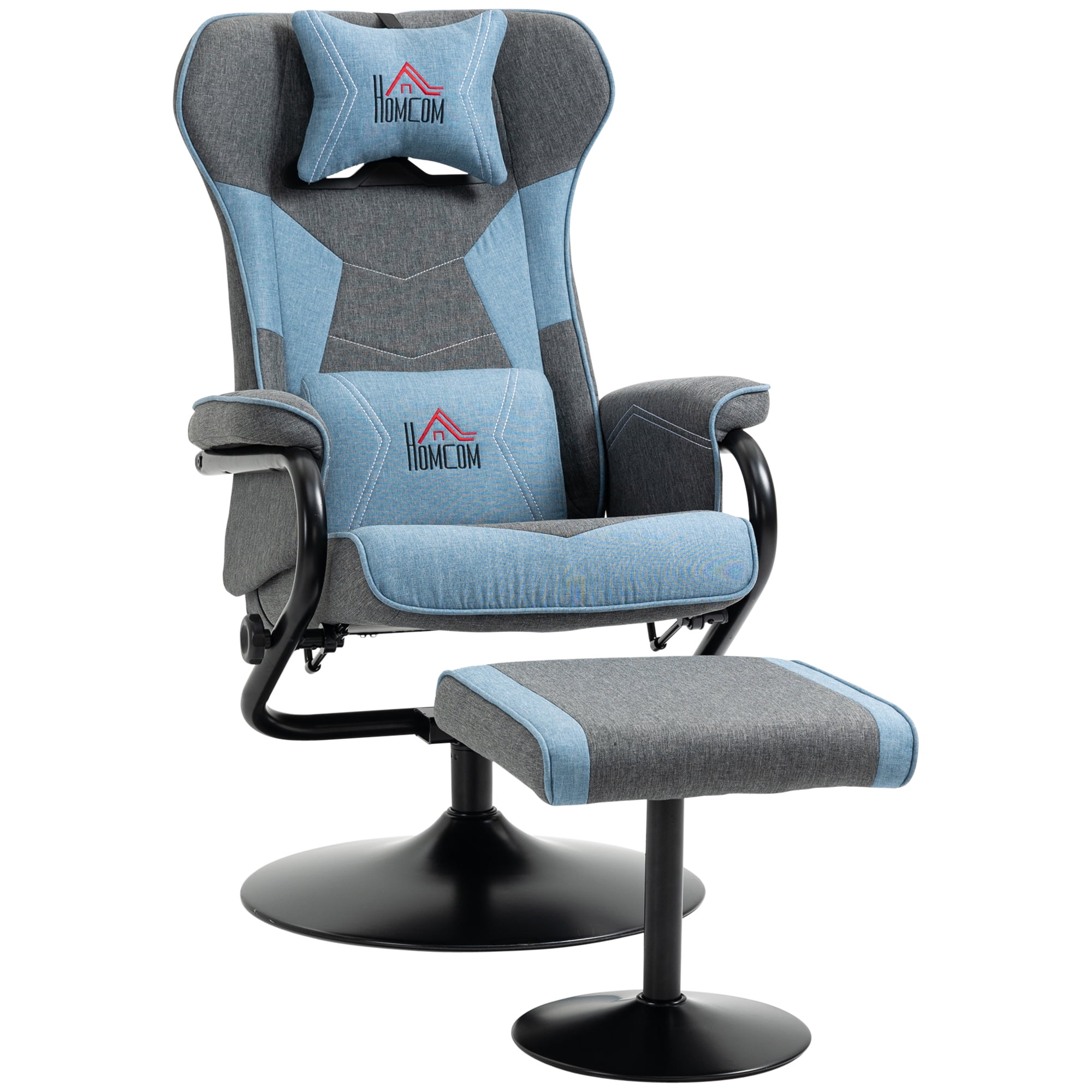 Recliner Chair with Ottoman, Video Gaming Chair, Racing Style
