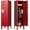 Red, variant on Metal Storage Locker with Lock & Card Slot Locker - Secure Lockable Door - Steel Locker for School, Office, Gym, Home - 54" H x 15" W x 15" D(1 Door, Blue)