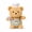 brown, variant on Animal Plush Toy, 25 cm / 9.8 in Chef Stuffed Animal with Chef Hat, Striped Apron and Fork Accessory, Soft Plushies for Birthday Holiday Gift, Bedroom Decor, Elephant Bear Duck Lamb Penguin