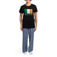 thumbnail image 4 of CafePress - Irish Flag Women's Dark Pajamas - Women's Short Sleeve Print T-Shirt and Pants Dark Cotton Pajama Set, 4 of 7
