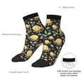 thumbnail image 4 of Goofa Octopuses And Leaves Pattern Non Slip Socks with Grips for Elderly, Crew Socks Yoga Hospital Socks Cushioned Sole Gripper Socks for Men Women, 4 of 5