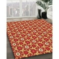 thumbnail image 3 of Ahgly Tapis Rectangulaire Orange Lavable en Machine, 5 Pieds x 7 Pieds, 3 of 7