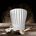 thumbnail image 2 of Lunfar Chapeau de Chef Haut en Blanc, 2 of 5