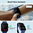 thumbnail image 4 of Reloj inteligente Fitpolo 1.8 pulgadas Android iPhone Call Alexa IP68 azul marino, 4 of 8