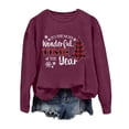 thumbnail image 3 of It's The Most Wonderful Time Of The Year Christmas Sweatshirts for Women Long Sleeve Crewneck Holiday Sweatshirt Pullover Top, 3 of 5