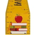 thumbnail image 2 of Artistic Book Table Runner, Elegant Book Table Cloth, Watercolor Book Print Decorative Table Runner For Dining Room Classroom Home Party Layout, 2 of 8