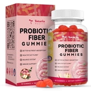 Totaria 9-in-1 Probiotic Fiber Gummies for Adults & Teens for Digestive, Gut & Immune Wellness - 60 Gummies