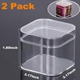 thumbnail image 2 of Small Acrylic Box Plastic Square Cube Small Plastic Square Cube Storage Containers with Lid for Candy and Tiny Jewelry, 2 of 7