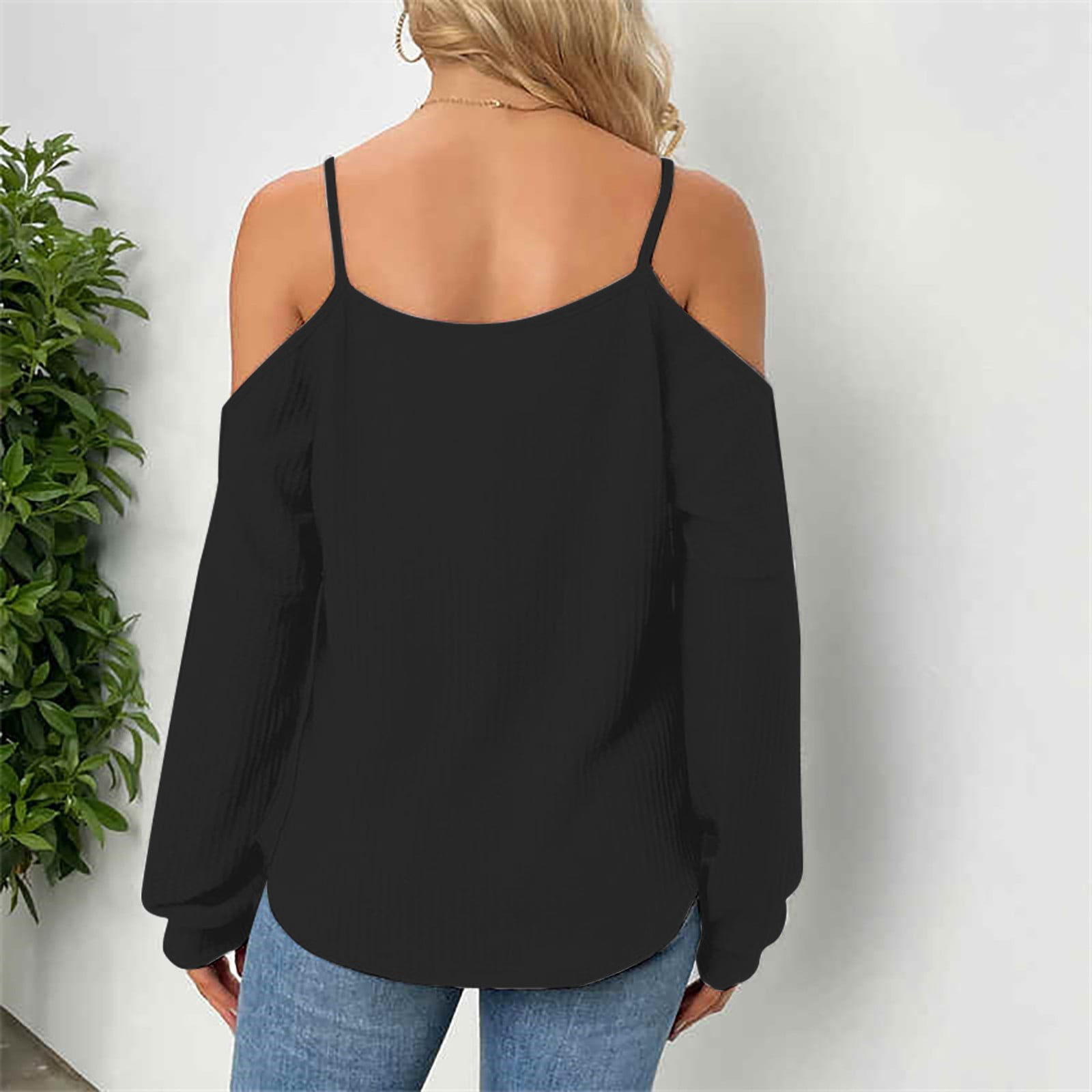 black off the shoulder top walmart