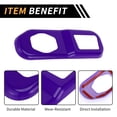 thumbnail image 4 of Unique Bargains 1 Pc Rear Trunk Lock Panel Cover Trim for Jeep Wrangler JL JLU 2018-2024 2 Door and Unlimited 4 Door Tailgate Lock Catch Latch Panel Trim Cover Purple, 4 of 6