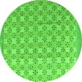 thumbnail image 1 of Ahgly Company Indoor Round Abstract Green Modern Area Rugs, 3' Round, 1 of 4