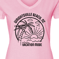 thumbnail image 4 of Inktastic Summer Vacation Mode Wrightsville North Carolina Women's V-Neck T-Shirt, 4 of 5