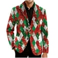 thumbnail image 6 of oelaio Corduroy Blazers for Men Ugly Christmas Single Breasted Suit Jackets Slim Fits Lapel Button Sport Coat Holiday Party Suit Jacket Xmas Graphic Blazer Jackets Multicolor S, 6 of 8
