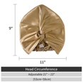thumbnail image 4 of Gorro de dormir de seda morera YONGSHENG para el cuidado del cabello dorado, 4 of 4