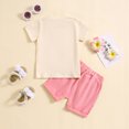 thumbnail image 4 of Toddler Girls Outfit Short Sleeve Floral Prints Tops And Shorts 2Pcs Outfits Clothing Sets,Size 2 Years-3 Years, 4 of 4