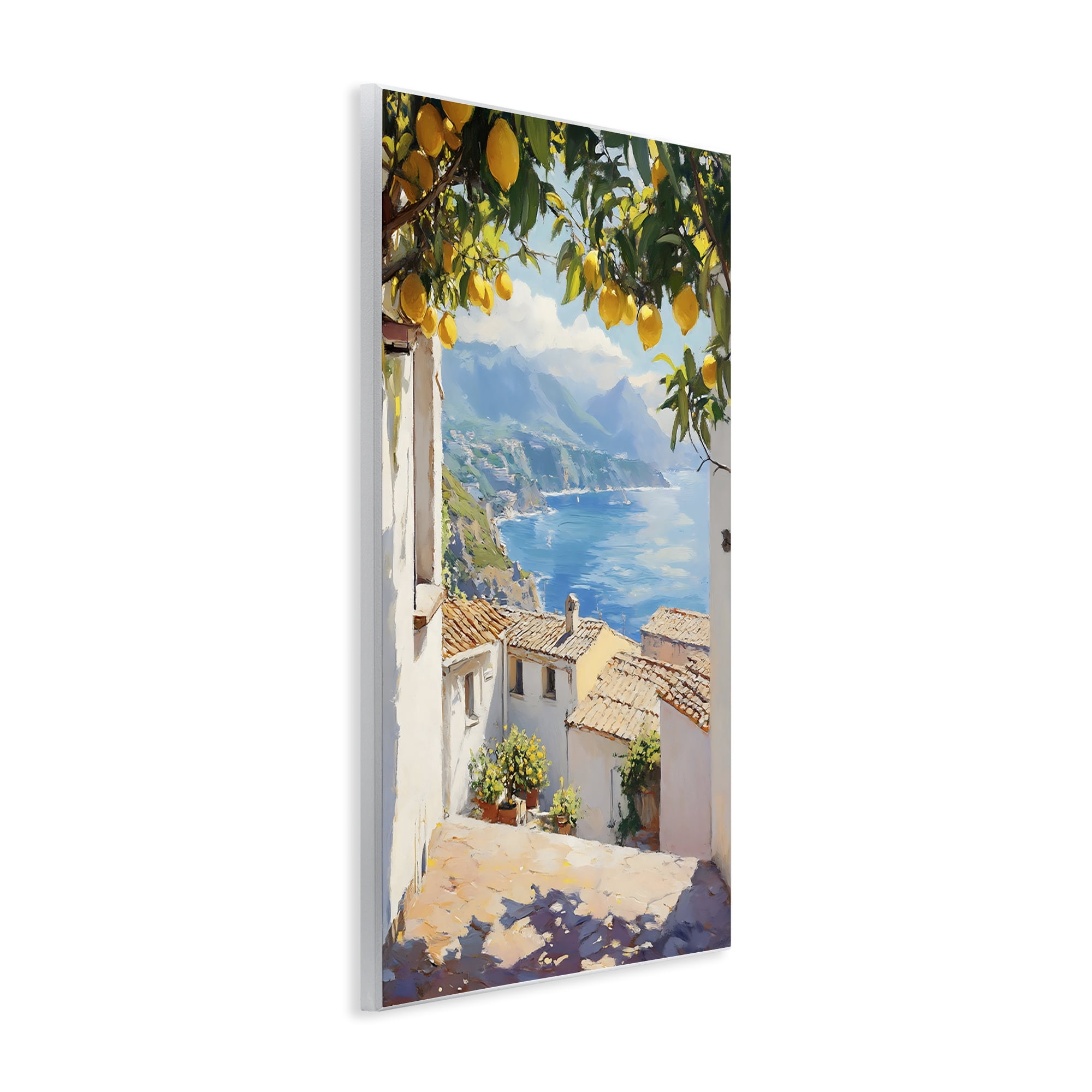 Stupell Industries Amalfi Coast Lemon Overhang Wall Plaque Art, design by LSR Design Studio