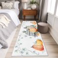thumbnail image 4 of Fall Pumpkins 2'x6' Runner Rugs for Hallway Kitchen Bedside Non Slip Washable, Thanksgiving Country Maple Leaf Plant Entryway Rug Runners with Rubber Backing, Long Carpet Runner for Laundry Room, 4 of 8