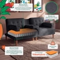 thumbnail image 2 of Sofá Cama Makora Queen con Memory Foam Color Oxford Lino Respaldo Reclinable de 3 Posiciones, 2 of 8