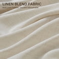 thumbnail image 4 of TURCURNO Light Filtering Linen Curtains for Living Room and Office,Soft Fabric Bronze Grommet Semi Sheer Privacy Drapes 2 Panels,Ivory White,52"x96", 4 of 10
