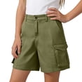 thumbnail image 5 of Odeerbi Teen Boys Girls Cargo Shorts Solid Color School Uniform Shorts with Pockets, 5 of 7