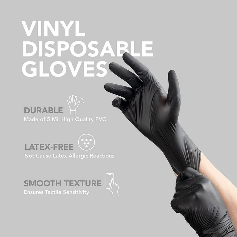 GORILLA SUPPLY Disposable Heavy Duty Vinyl Gloves Latex Free