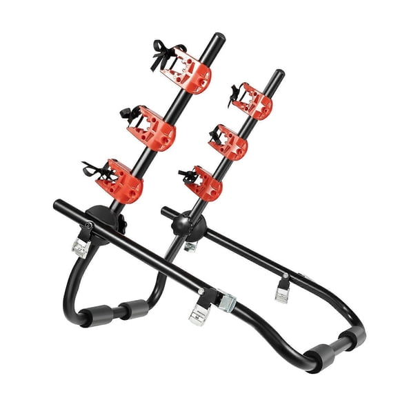Trunk Bike Rack,Bicycle Car Racks, Deluxe 3-Bike Trunk Rack, Mount Sedan Hatchback Minivan, Load-Bearing Capacity 44.1 lbs