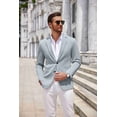 thumbnail image 5 of COOFANDY Men's Lightweight Two Button Knit Blazer - Casual Sport Coats Suit Jacket, 5 of 6