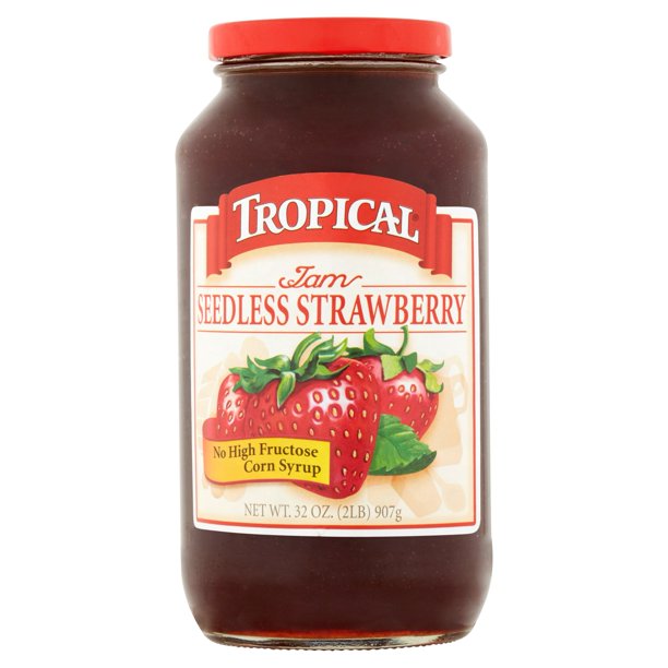 Tropical Strawberry SDLS Jam, 32 oz