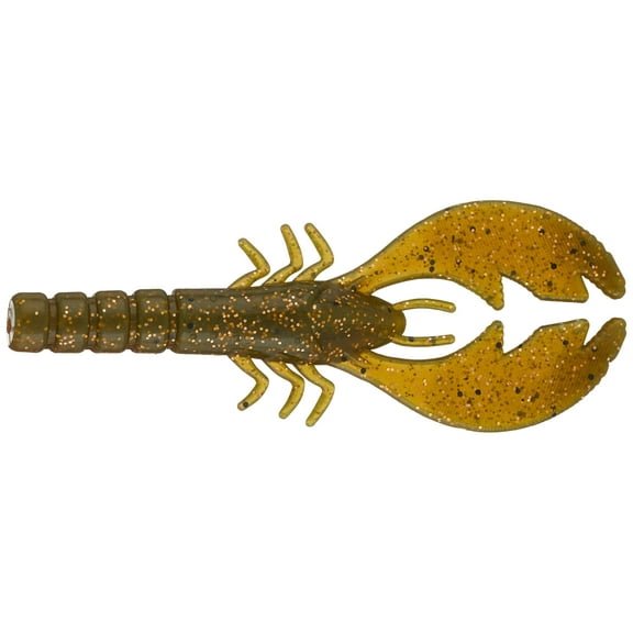 Big Bite Baits College Craw Soft Plastic Craw (Brown Bait, 3 1/2 inch)