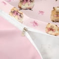 thumbnail image 4 of Erosebridal Kids Cute Capybara Twin Bedding,Boys Girls Cartoon Bow Animal Duvet Cover Set,2pcs,No Comforter,Pink Reversible, 4 of 5