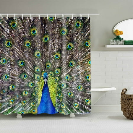 Shower Curtain Royalbule Peacock Lucky Bird Graceful Bathroom Decor Waterproof Polyester Fabric Bathroom Accessories Bath Walmart Canada