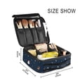 thumbnail image 3 of FORMRS Travel Makeup Bag Large Capacity Train Case Cosmetic Organizer with Adjustable Dividers, Christmas Whimsy, 3 of 8