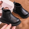 thumbnail image 5 of Baby Boys Girls Walking Shoes Fall Winter Thick Warm Lightweight Comfortable Fashion Infant Oxford Dress Shoe Loafers Brogue Flats for First Steps Walkers, 5 of 6