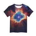 thumbnail image 4 of Amidoa Crewneck Girls T Shirts Summer Printed Graphic Cute Tops Casual Kids Tees Multicolor,10-11 Years, 4 of 5