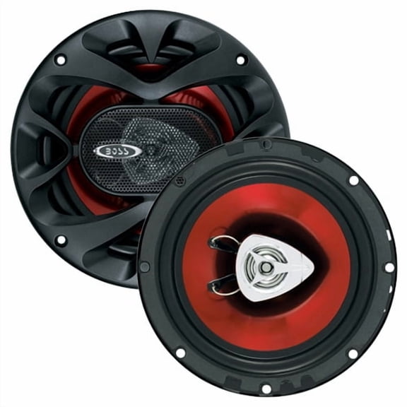Boss Audio CH6520 New 6.5" 2-Way 250W Speakers With Red Poly Injection Cone