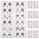 thumbnail image 1 of 10 hojas de pegatinas bonitas, pegatinas de expresión de cara de dibujos animados con ojos, nariz y boca para decoraciones de huevos de Pascua y calcomanías de habitación DIY, 1 of 7