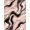 Pink Black Gold, Pattern 11, variant on Design&I 8'x10' Washable Area Rug Sleek Flatweave Pet Friendly Abstract Blush Cracked Motif Veining Veined Swirls Gilded Pink Flowing Dynamic for King Size Bedroom, Under Bed