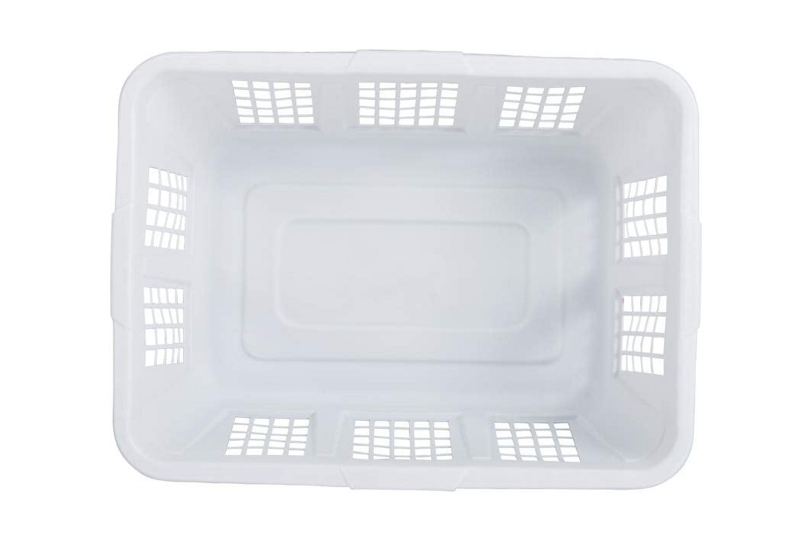 Rubbermaid Inc 2656-TP WHT White Plastic Laundry Hamper (Single
