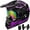 Purple, variant on Youth Kids Motocross Helmet Motorcycle Dirt Bike Off-Road Mountain Bike BMX MX ATV Helmet with(Gloves Goggles Mask) 4Pcs Set - DOT Approved
