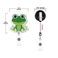 thumbnail image 4 of WIRESTER Set 2pcs Design Acrylic Key Card Holder Belt Clip Reel Id Badge Retractable - Frogs, 4 of 6