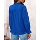 thumbnail image 2 of Blusa de Encaje Azul con Mangas Abullonadas para Mujer PRETTYGARDEN XXL, 2 of 7