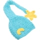 thumbnail image 1 of KAKOWELY Sombrero de cola larga tejido a crochet hecho a mano para fotografía de bebé recién nacido, niña y niño, 1 of 5