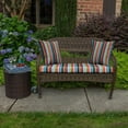 thumbnail image 5 of Casual Cushion Stripe Sunbrella® Fabric 1-Piece Outdoor Throw Pillow, 20"W x 20"L, Carousel Confetti, 5 of 5