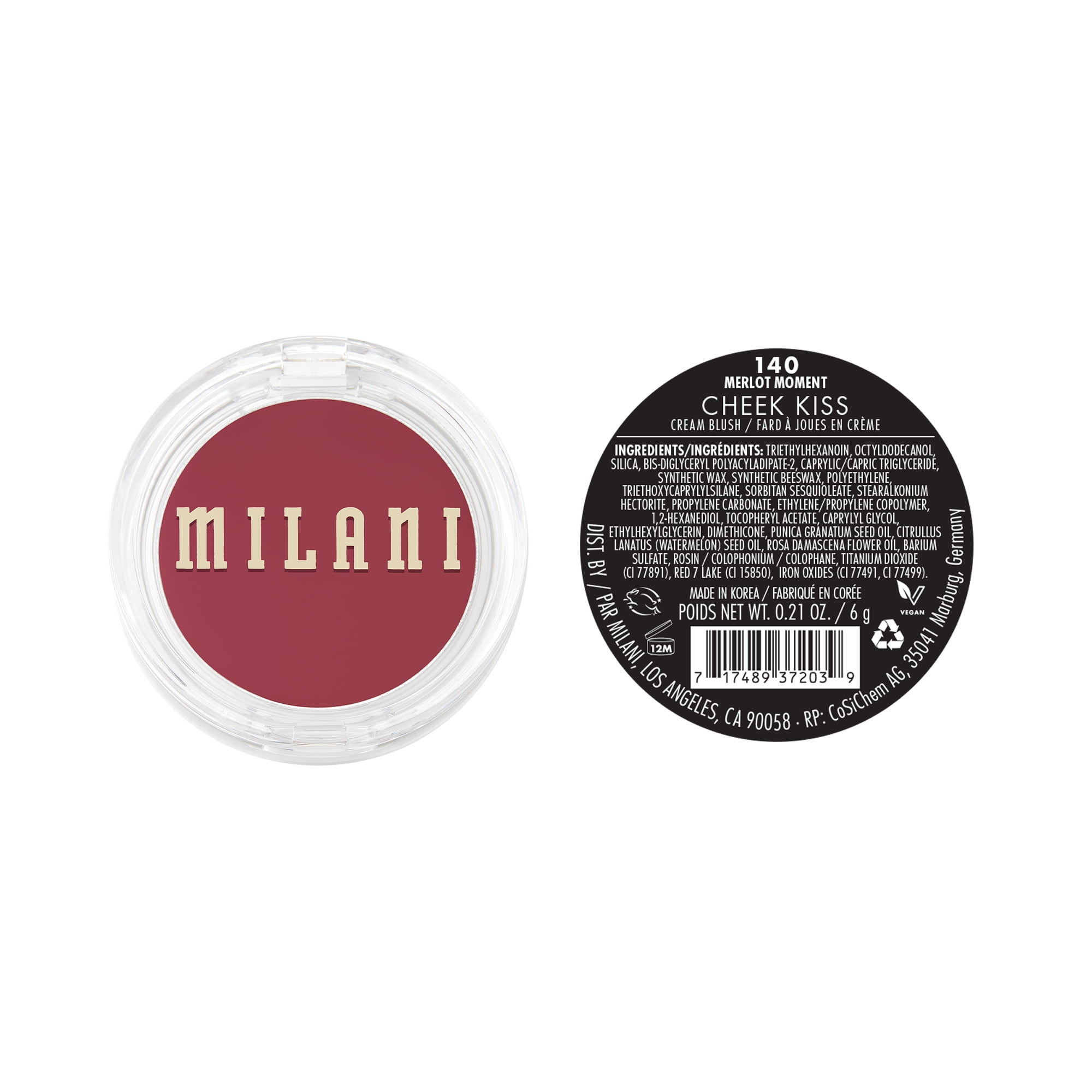 Milani Cheek Kiss Cream Blush, Merlot Moment