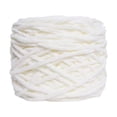 thumbnail image 1 of de chenilla grueso, hecho a mano, ligero, para decoración del hogar, , grueso y voluminoso, para sombreros, proyectos de crochet, suéteres, Blanco, 1 of 8