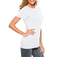 thumbnail image 3 of Fancyglim Women Short Sleeve T Shirts Crewneck Summer Fitted Tee Top(White M), 3 of 8