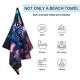thumbnail image 2 of Wildflowers Butterfly Ultra Fine Fiber Beach Towels for Travel And Quick Drying Absorbent Towels for Swimming, 2 of 7