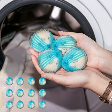 SPOORYYO 12 PCS Pet Hair Remover for Laundry, Washing Balls and Lint Remover, Plastic Hair Dryer Balls for Washing Machines